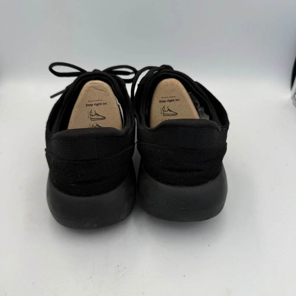 Kizik Madrid Eco Hands-Free Slip On Sneakers Black Mens 9 Womens 10.5